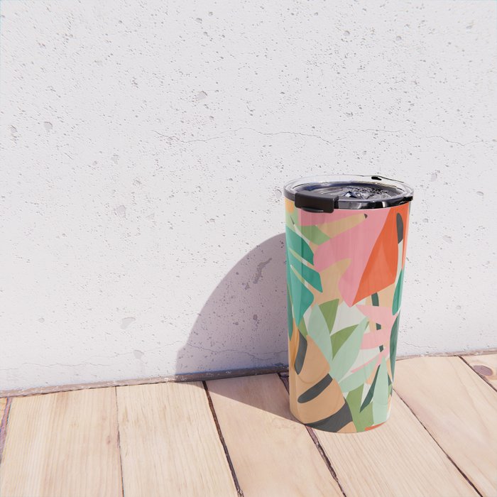 Tropical leaves in the jungle Travel Mug Gallery Image 4