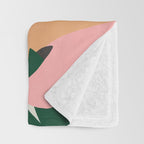 Tropical leaves in the jungle Throw Blanket Gallery Image 3