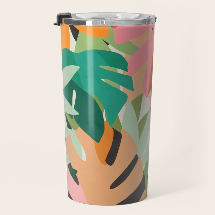 Tropical leaves in the jungle Travel Mug Gallery Image 3