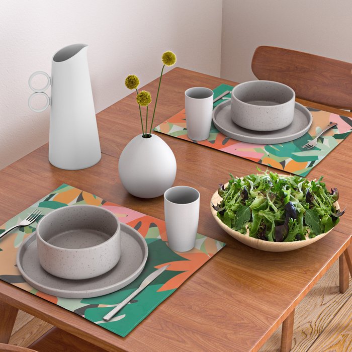 Tropical leaves in the jungle Placemat Gallery Image 2