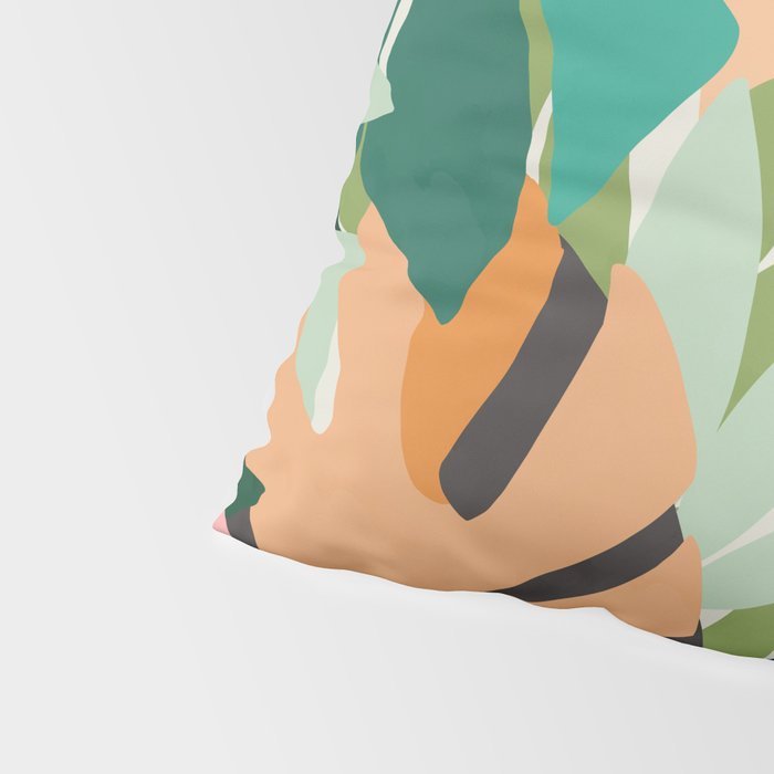 Tropical leaves in the jungle Pillow Sham Gallery Image 4