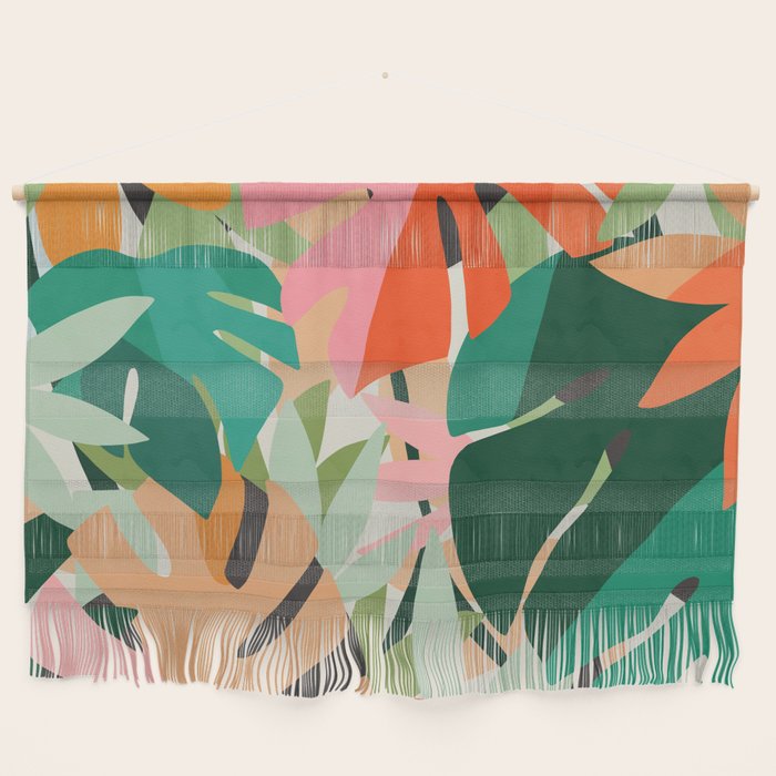 Tropical leaves in the jungle Wall Hanging Gallery Image 1