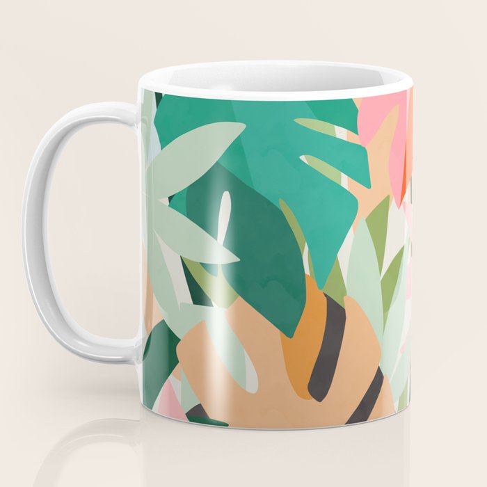Tropical leaves in the jungle Coffee Mug Gallery Image 3
