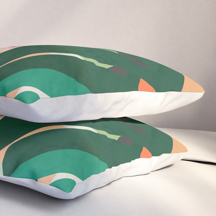 Tropical leaves in the jungle Pillow Sham Gallery Image 3