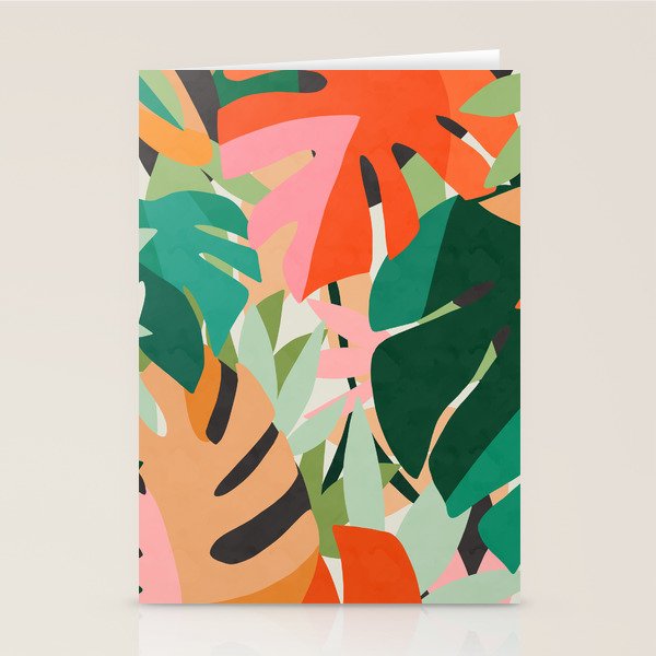 Tropical leaves in the jungle Stationery Card Gallery Image 2