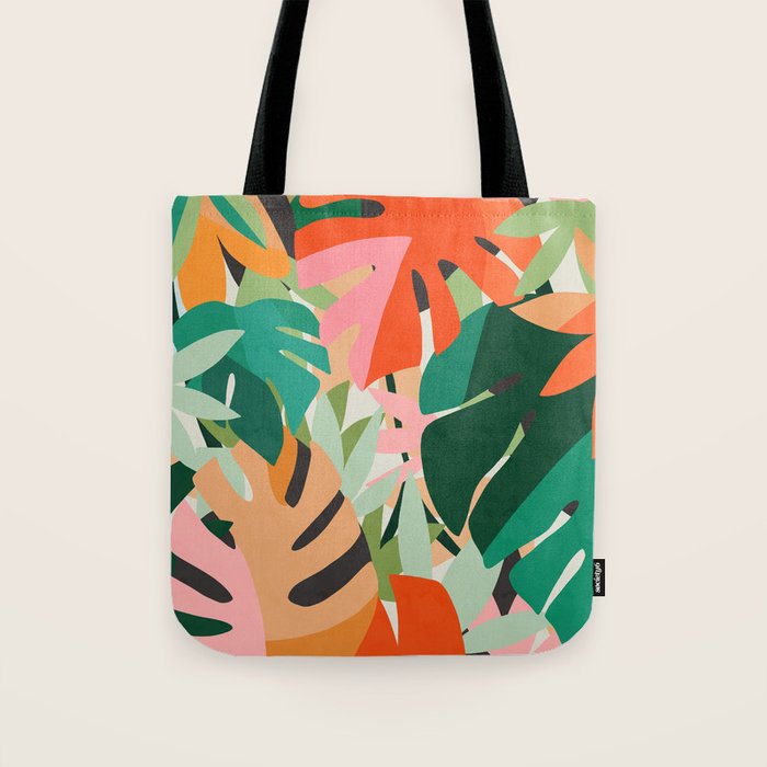 Tropical leaves in the jungle Tote Bag Gallery Image 1