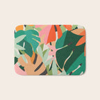 Tropical leaves in the jungle Bath Mat Gallery Image 1