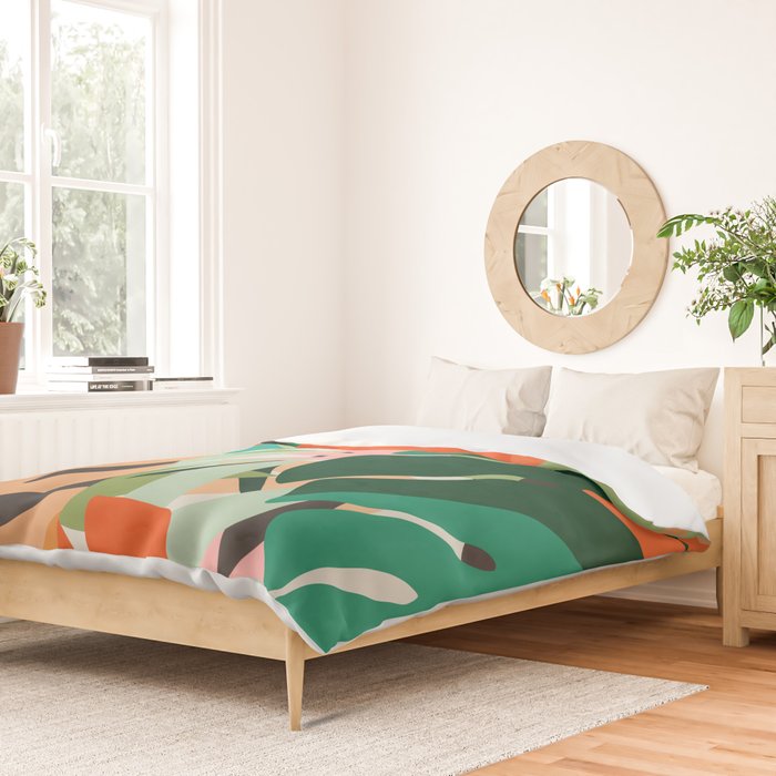 Tropical leaves in the jungle Duvet Cover Gallery Image 2