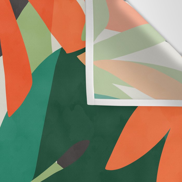 Tropical leaves in the jungle Wall Tapestry Gallery Image 3