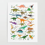 Types of Dinosaurs Alphabet Poster Gallery Image 4