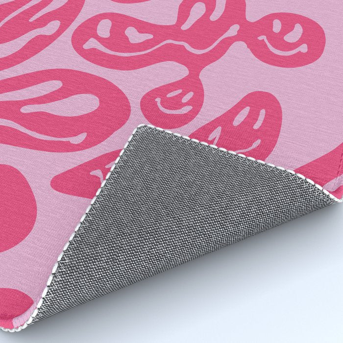 Pink Dripping Smiley Rug Gallery Image 4