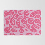 Pink Dripping Smiley Rug Gallery Image 2