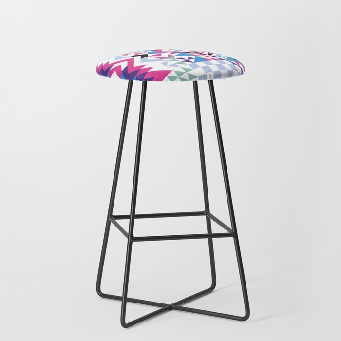 MB2 Tribal geometric Stool Gallery Image 1
