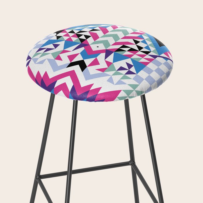 MB2 Tribal geometric Stool Gallery Image 2
