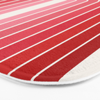 Gradient Arch VI Pink and Red Mid Century Modern Rainbow Bath Mat Gallery Image 3