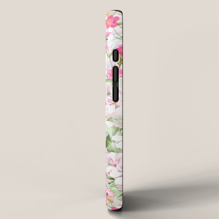 Vintage & Shabby Chic - Pastel Spring Flower Medow iPhone Case Gallery Image 2