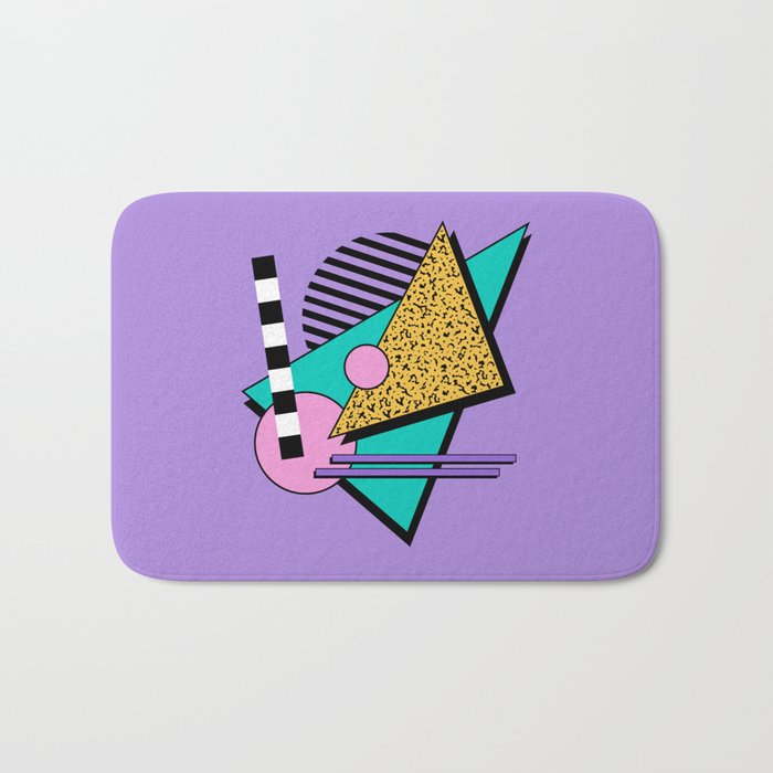 Memphis pattern 103 - 80s / 90s Retro Bath Mat Gallery Image 1
