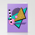 Memphis pattern 103 - 80s / 90s Retro Stationery Card Gallery Image 2