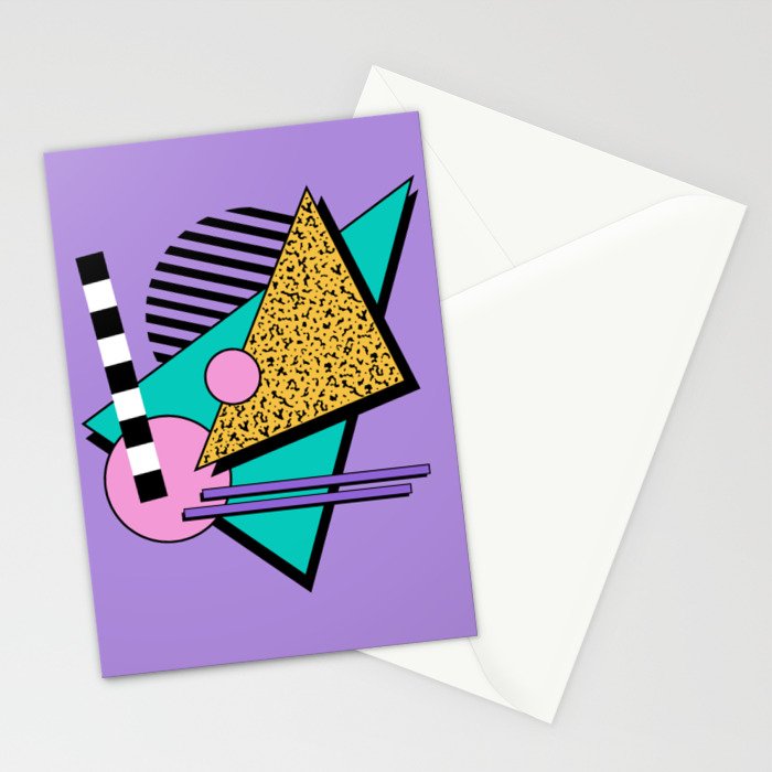 Memphis pattern 103 - 80s / 90s Retro Stationery Card Gallery Image 2