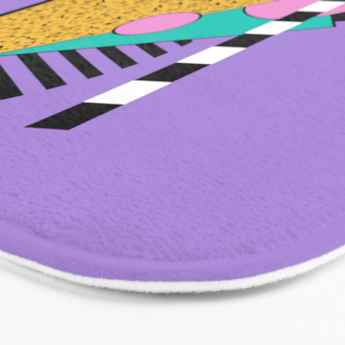 Memphis pattern 103 - 80s / 90s Retro Bath Mat Gallery Image 3