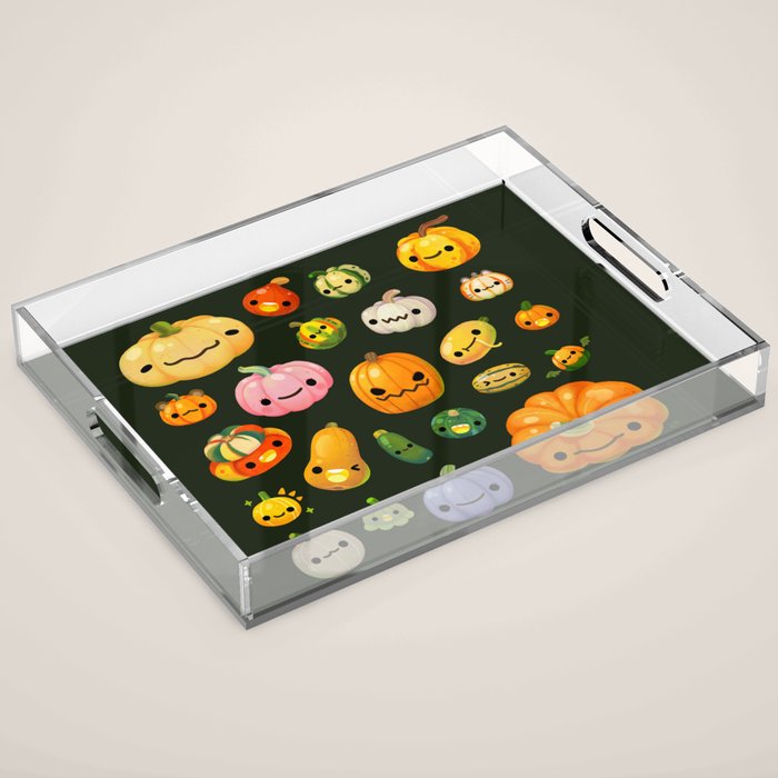 Pumpkin and squash Acrylic Tray Gallery Image 1