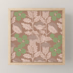CELIE GARDEN  Inspired by PANTONE 17 1230 Mocha Mousse Mini Art Print Gallery Image 1