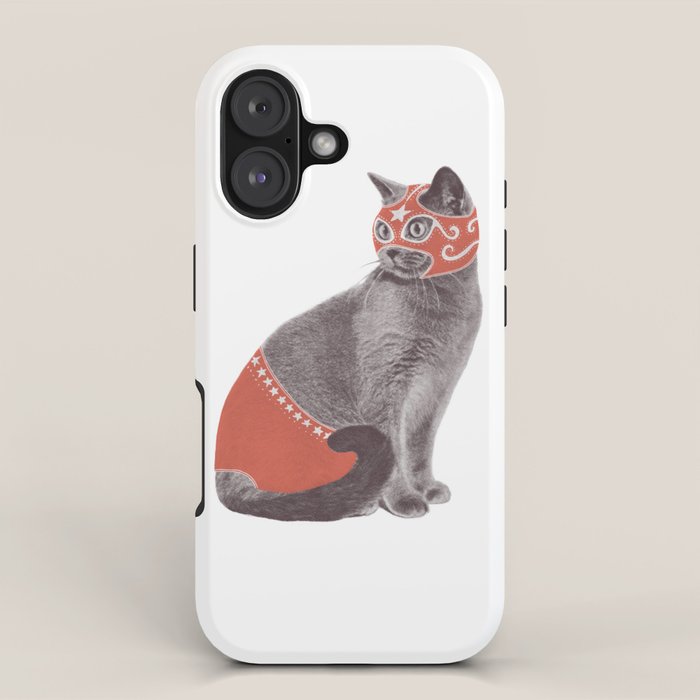 Cat Wrestler iPhone Case Gallery Image 1