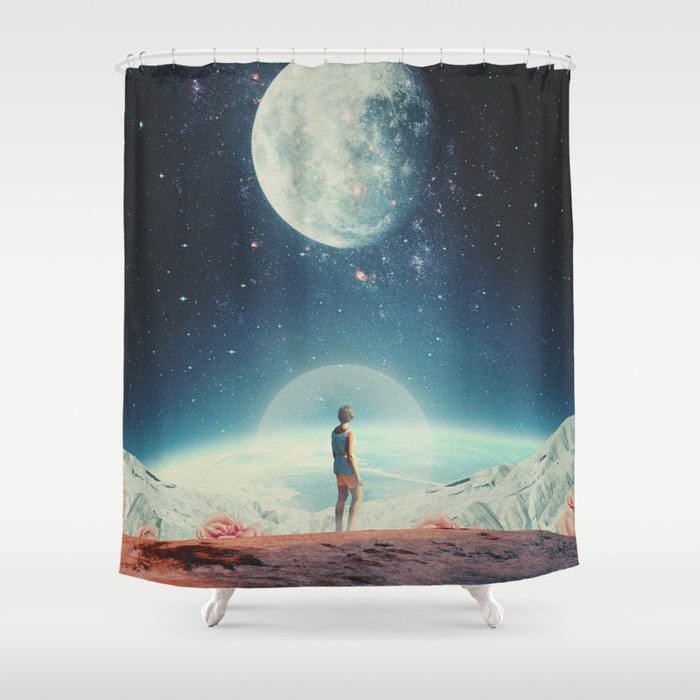 Somewhere between Sometime & Eternity Shower Curtain Gallery Image 1