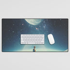 Somewhere between Sometime & Eternity Desk Mat Gallery Image 1