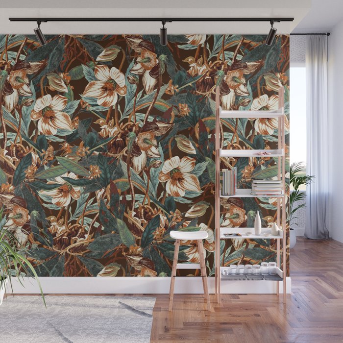 Vintage Night Garden Wall Mural Gallery Image 1