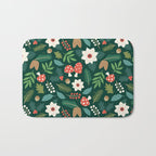 Woodland Holiday Botanicals Bath Mat Gallery Image 1