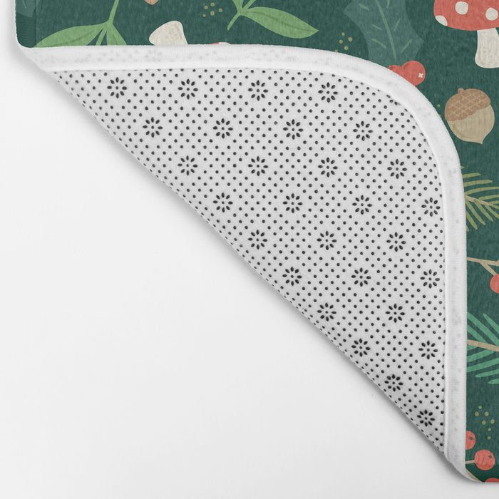 Woodland Holiday Botanicals Bath Mat Gallery Image 2