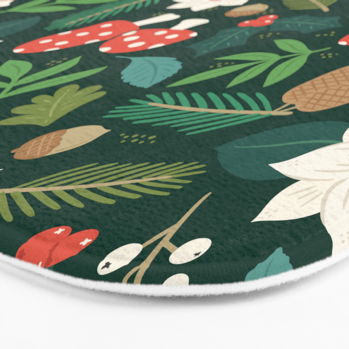 Woodland Holiday Botanicals Bath Mat Gallery Image 3