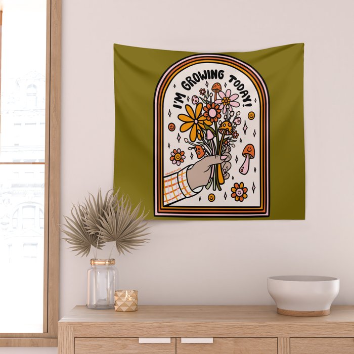 I'm Growing Today Wall Tapestry Gallery Image 2