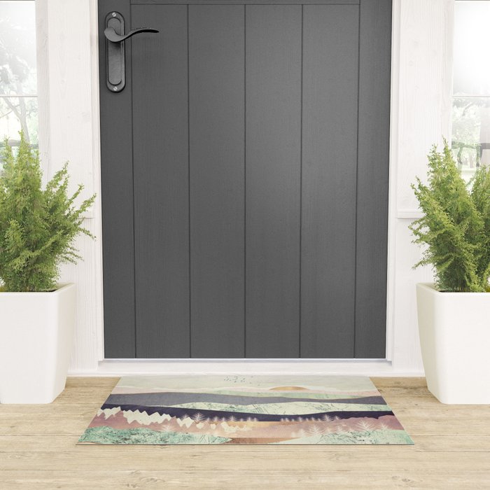 Golden Spring Reflection Welcome Mat Gallery Image 3