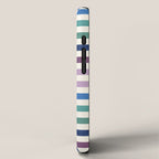 Colorful Geometric Checkered Stripes Pattern iPhone Case Gallery Image 2