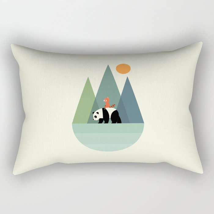 Panda Journey Rectangular Pillow Gallery Image 2
