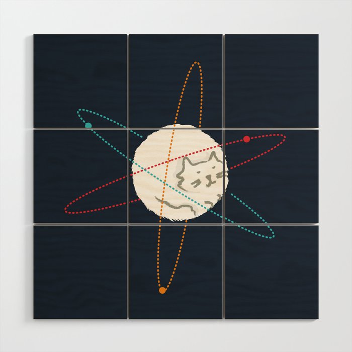 Cat-ion Wood Wall Art Gallery Image 1