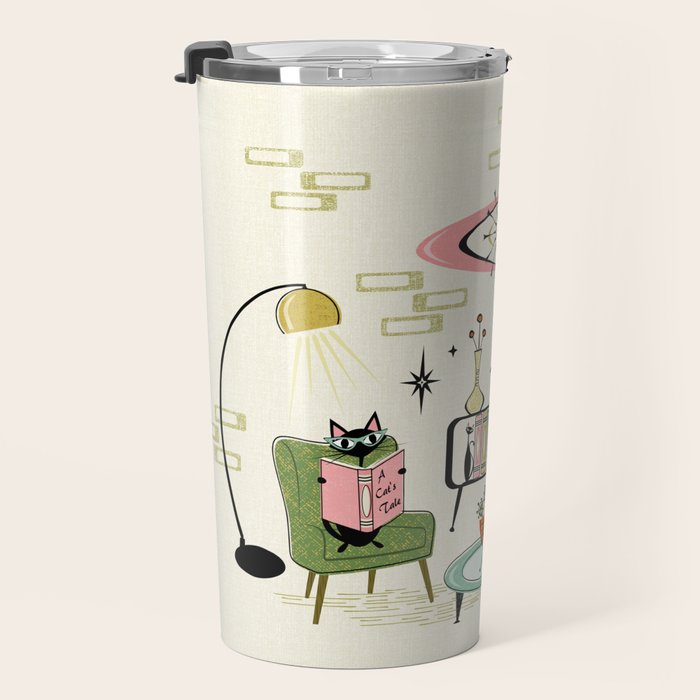 Cozy Cats Den studioxtine Travel Mug Gallery Image 3