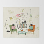 Cozy Cats Den studioxtine Throw Blanket Gallery Image 2