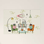 Cozy Cats Den studioxtine Welcome Mat Gallery Image 1