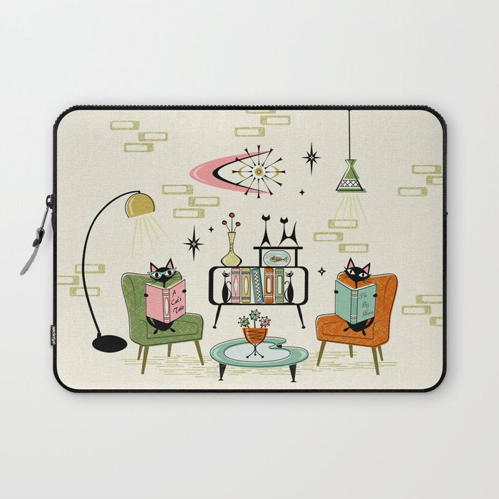 Cozy Cats Den studioxtine Laptop Sleeve Gallery Image 1