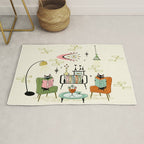 Cozy Cats Den studioxtine Rug Gallery Image 1