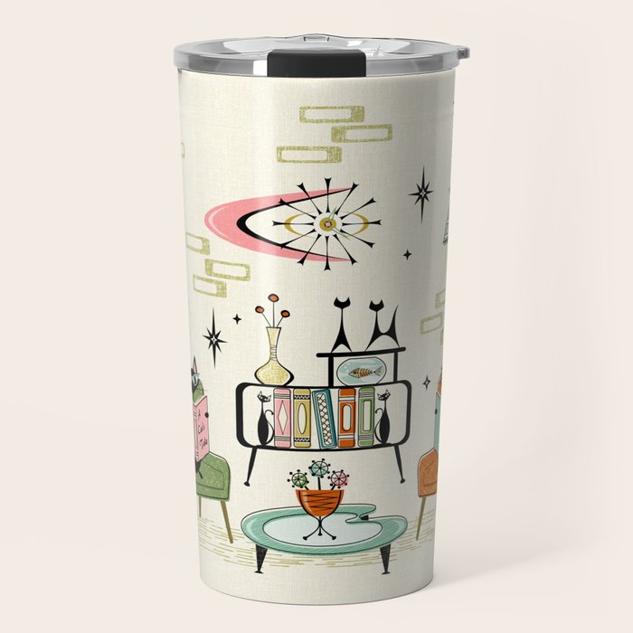 Cozy Cats Den studioxtine Travel Mug Gallery Image 1