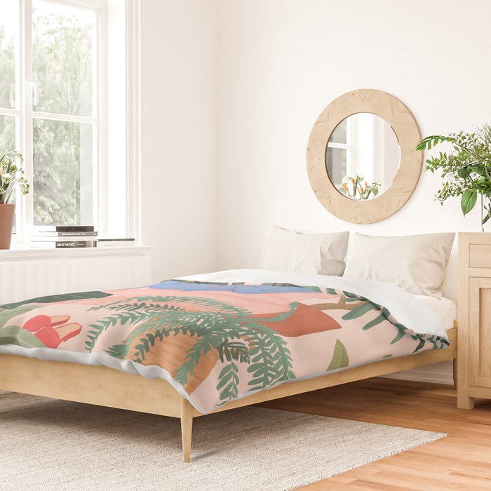 Reading with The Plants Duvet Cover Gallery Image 2