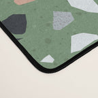 Terrazzo flooring seamless pattern with colorful marble rocks Desk Mat Gallery Image 4