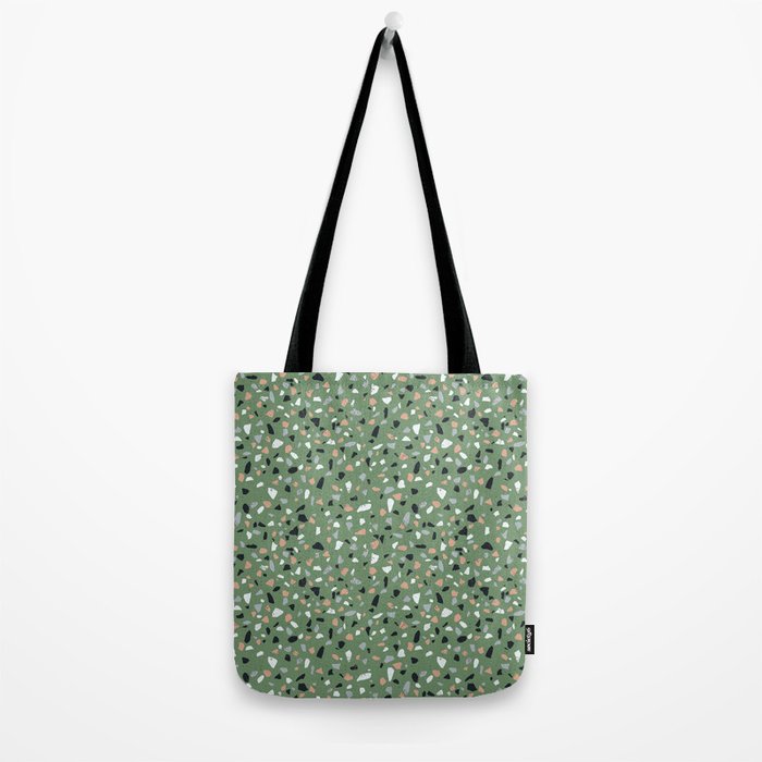Terrazzo flooring seamless pattern with colorful marble rocks Tote Bag Gallery Image 2