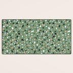 Terrazzo flooring seamless pattern with colorful marble rocks Desk Mat Gallery Image 3