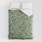 Terrazzo flooring seamless pattern with colorful marble rocks Duvet Cover Gallery Image 6