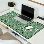 Terrazzo flooring seamless pattern with colorful marble rocks Desk Mat Gallery Image 2